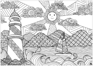 Disegno di mandala da stampare e colorare 75