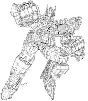 Disegno di Transformers da stampare e colorare 24