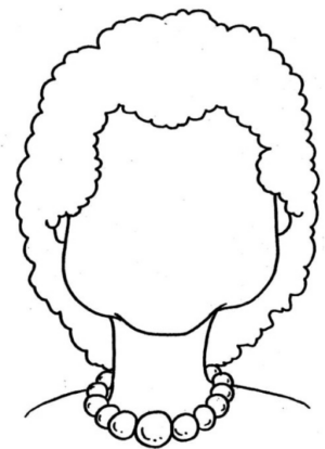 Disegno di viso da completare da stampare e colorare 16