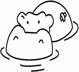 Disegno di ippopotamo da stampare e colorare 54