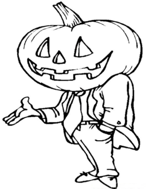 Disegno di zucca di Halloween da stampare e colorare 5 Disegno di zucca di Halloween da stampare e colorare 5