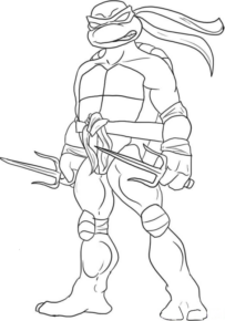 Disegno di Tartarughe Ninja da stampare e colorare 4 Disegno di Tartarughe Ninja da stampare e colorare 4