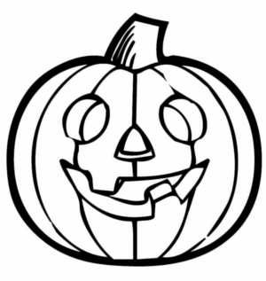 Disegno di zucca di Halloween da stampare e colorare 224