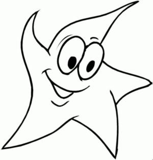 Disegno di stella da stampare e colorare 13