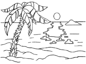 Disegno di paesaggio da stampare e colorare 99