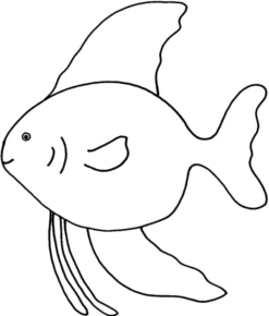 Disegno di pesce da stampare e colorare 139