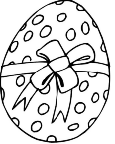 Disegno di uovo di Pasqua da stampare e colorare 118