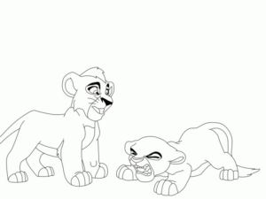 Disegno di Re Leone da stampare e colorare 24