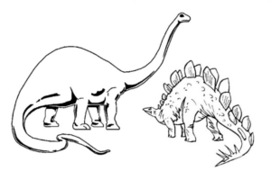 Disegno di Brontosauro da stampare e colorare 27