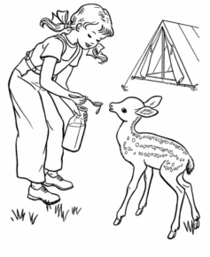 Disegno di campeggio da stampare e colorare 28