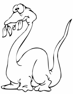 Disegno di Brachiosauro da stampare e colorare 16