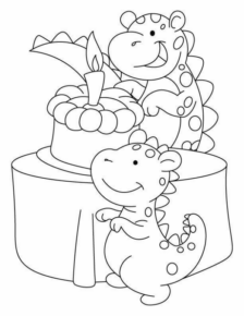 Disegno di compleanno da stampare e colorare 102
