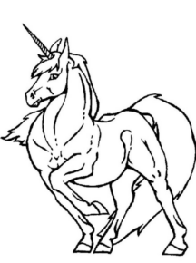 Disegno di unicorno da stampare e colorare 140