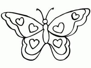 Disegno di farfalla da stampare e colorare 206