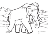 Disegni di Mammut da colorare