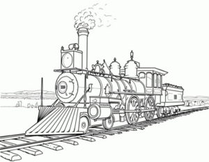 Disegno di treno da stampare e colorare 51