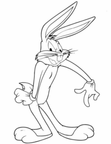Disegno di Bugs Bunny da stampare e colorare 18