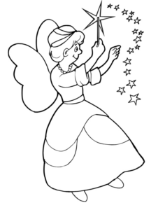 Disegno di fata da stampare e colorare 48