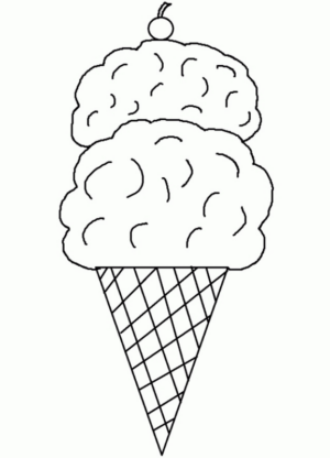 Disegno di gelato da stampare e colorare 47