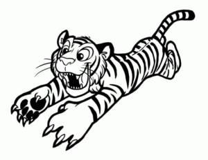 Disegno di tigre da stampare e colorare 52