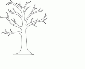 Disegno di albero da stampare e colorare 115