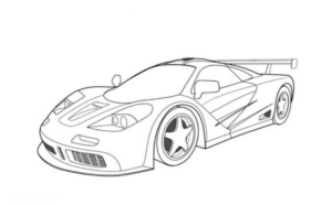 Disegno di automobile da stampare e colorare 201