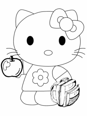 Disegno di Hello Kitty da stampare e colorare 138