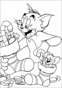 Disegno di Tom e Jerry da stampare e colorare 77