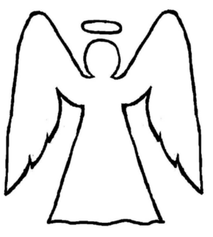 Disegno di angelo da stampare e colorare 7