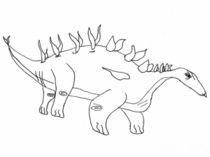 Disegno di Stegosauro da stampare e colorare 28