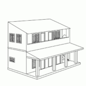 Disegni di Case da colorare