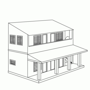 Disegno di casa da stampare e colorare 65