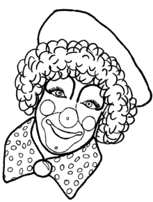 Disegno di clown da stampare e colorare 18