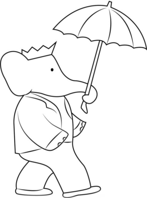 Disegno di Barbapap da stampare e colorare