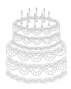 Disegno di compleanno da stampare e colorare 53