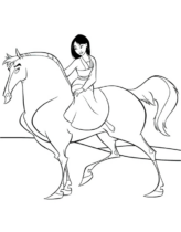 Disegni di Mulan da colorare