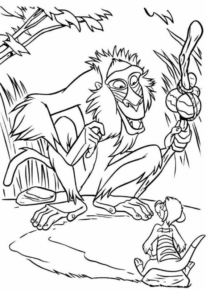 Disegno di Re Leone da stampare e colorare 230