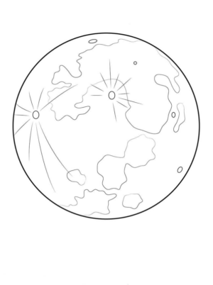 Disegno di pianeta da stampare e colorare 32