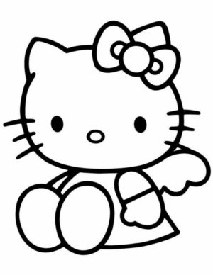 Disegno di Hello Kitty da stampare e colorare 219