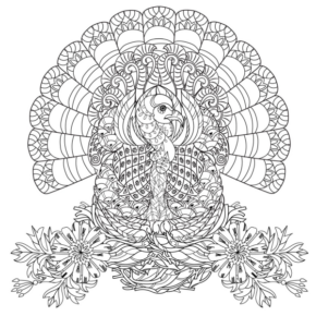 Disegno di mandala da stampare e colorare 313