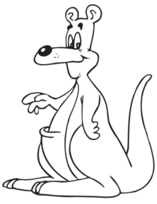 Disegno di canguro da stampare e colorare 29