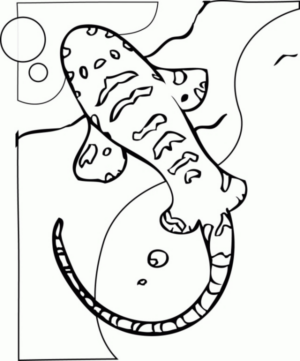 Disegno di squalo da stampare e colorare 19