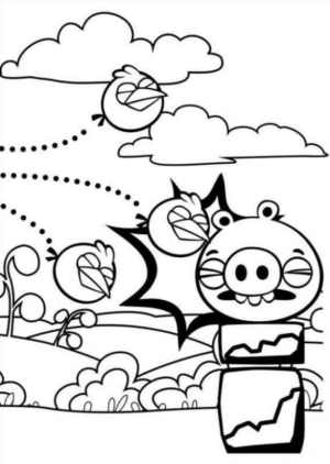 Disegno di Angry birds da stampare e colorare 54