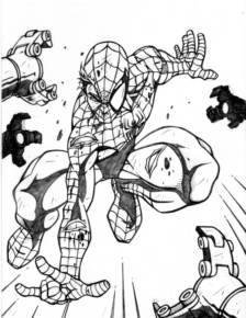 Disegno di Spiderman da stampare e colorare 125