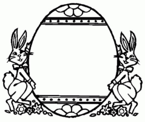 Disegno di coniglietto di Pasqua da stampare e colorare 12 Disegno di coniglietto di Pasqua da stampare e colorare 12