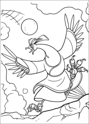 Disegno di Kung Fu Panda da stampare e colorare 8