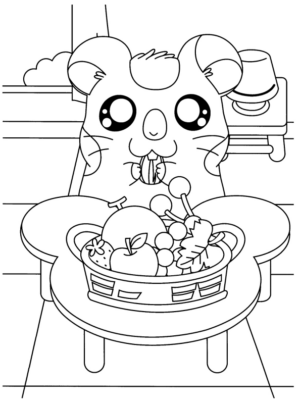 Disegno di Hamtaro da stampare e colorare 17
