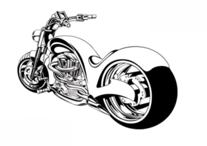 Disegno di moto da stampare e colorare 30