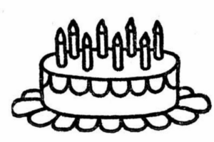 Disegno di compleanno da stampare e colorare 112