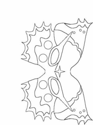 Disegno di maschera da stampare e colorare 114